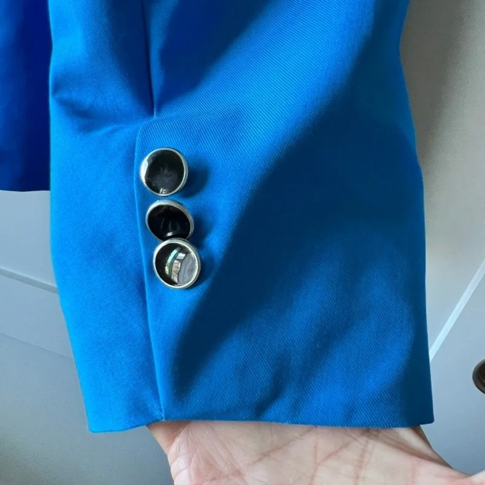 HAVE 2 HAVE Blazer Mens 2XL Cobalt‎ Blue Single Button Notch Lapel Sport Coat